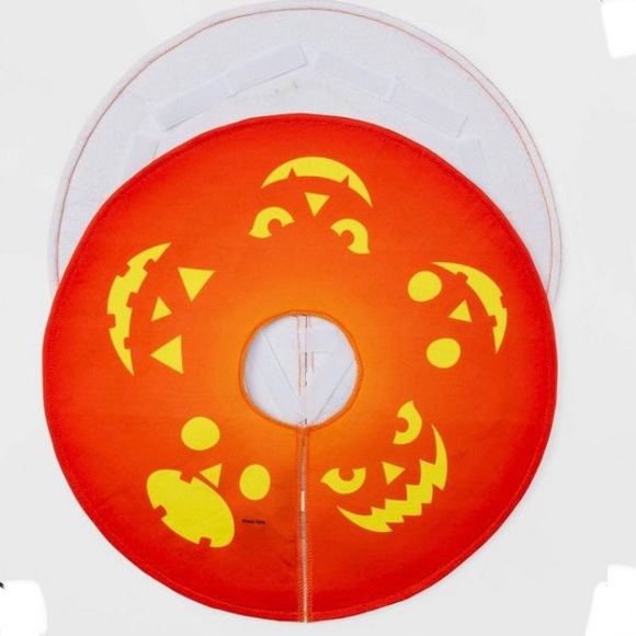 Light Up Pumpkin Bicycle Wheel Cover Set Halloween Lights Jack O Lantern Parade - Picture 4 of 9